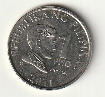 2011/1993-- 1 Peso Republika NG/Bangko Sentral #20