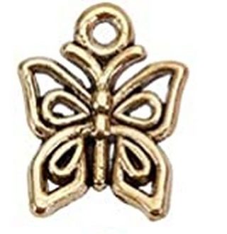 10pc Antique Gold Butterfly Charms (PLEASE READ DESCRIPTION) 