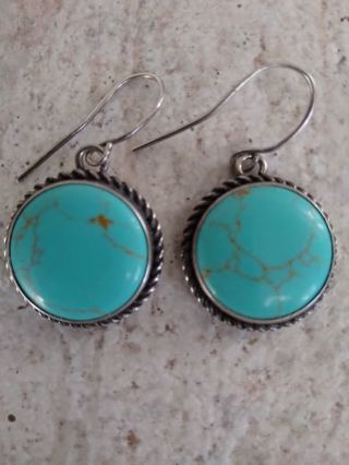 Earrings Silver& Turquoise