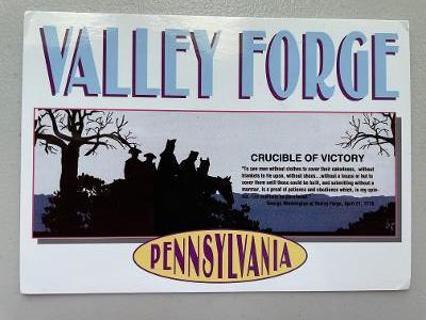 Valley Forge, PA Postcard