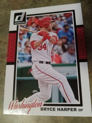 2014 DONRUSS BRYCE HARPER WASHINGTON NATIONALS BASEBALL CARD# 355