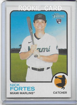 Nick Fortes 2022 Heritage #149 Rookie Card