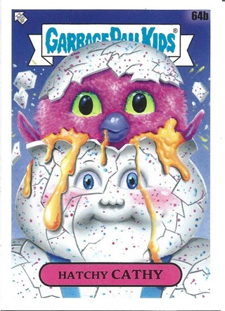 Brand New 2024 Topps Garbage Pail Kids Hatchy Cathy Sticker From the Kids At Play Set 