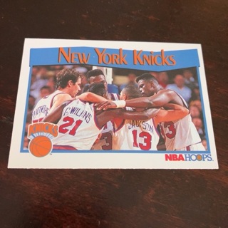 1991-92 NBA Hoops - [Base] #291 New York Knicks Team