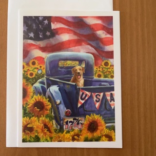 Dog/Truck Note Card (B)