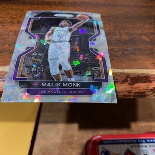 2021-22 panini prizm cracked ice Malik monk basketball card 