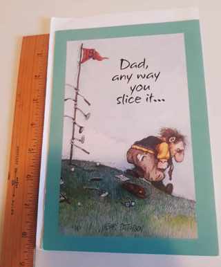 Funny GOLF Card for Dad (with Envelope)