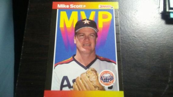 1989 DONRUSS MVP MIKE SCOTT HOUSTON ASTROS BASEBALL CARD#BC-2