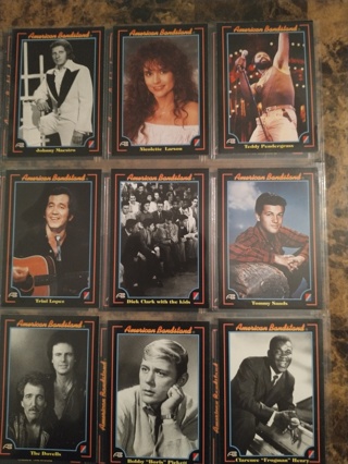 set of 9 american bandstand music cards freeshipping