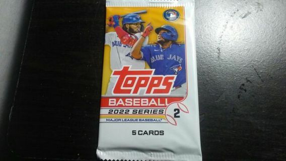 2022 TOPPS SERIES 2 SEALED PACK BASEBALL CARDS