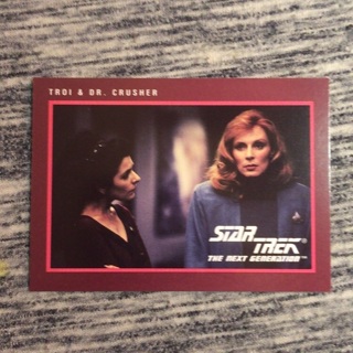 1991 Star Trek Next Generation SERIES II 25th Ann. Trading Card | TROI & DR. CRUSHER | Card # 284