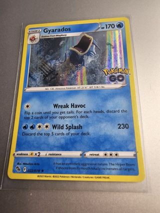 Pokemon Gyarados holo rare card 022/078