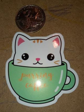 Cat Cute vinyl sticker no refunds regular mail Win 2 or more get bonus