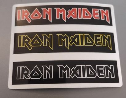 Large 3 inch Iron maiden band sticker for laptop PS4 or Xbox One