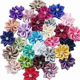 Satin ribbon rose craft supplies