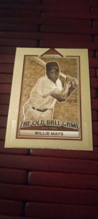 2023 PRIZM WILLIE MAYS THE OLD BALL GAME INSERT CARD