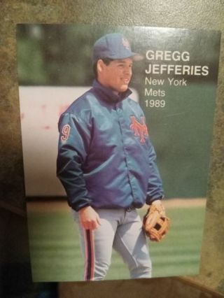 1989 PACIFIC ROOKIES SUPERSTARS TWO GREGG JEFFERIES NEW YORK METS BASEBALL CARD# 13 OF 16