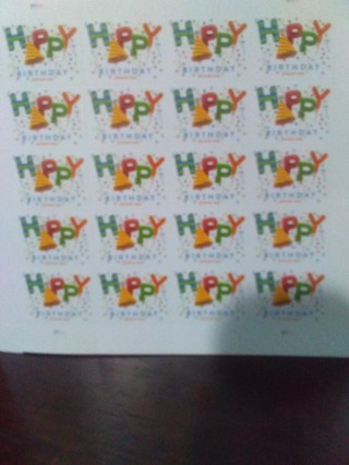 20 Brand New Happy Birthday Forever Stamps