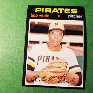 1971 Topps Vintage Baseball Card # 368 - BOB VEALE - PIRATES - NRMT+