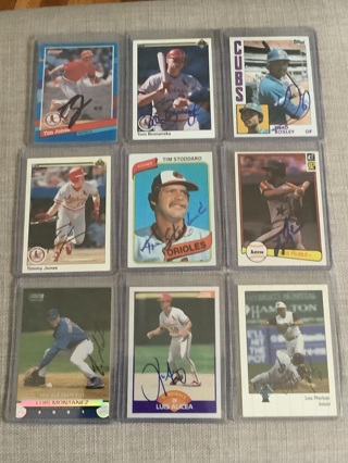 Huge Autograph Baseball Cards You Get Them All *Please Read Ad*