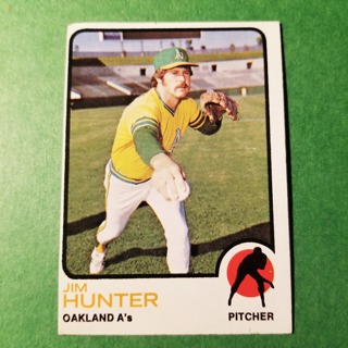 1973 - TOPPS BASEBALL CARD NO. 235 - JIM HUNTER - A'S