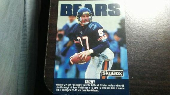 1992 SKYBOX CHICAGO BEARS CHECKLIST FOOTBALL CARD# 279