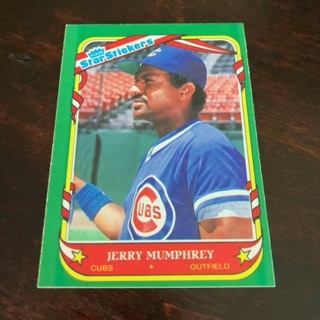 1987 Fleer Star Stickers - [Base] #82 Jerry Mumphrey