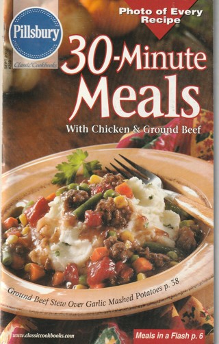Soft Covered Recipe Book: Pillsbury: 30 Minute Meals