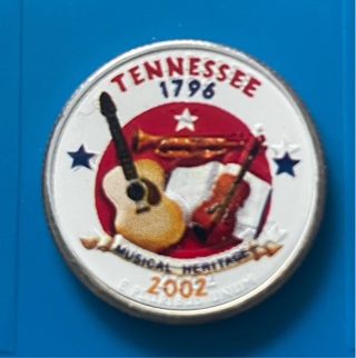 2002-P Tennessee Colorized State Quarter 