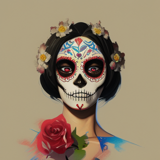 Listia Digital Collectible: Sugar Skull Roseanne