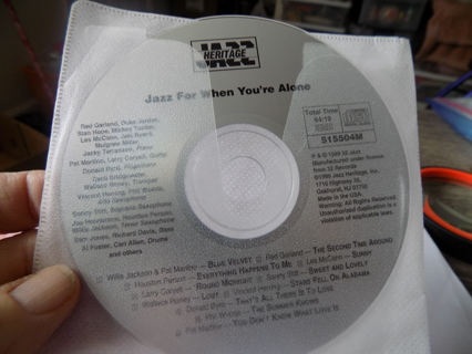 JAZZ For When Your Alone CD