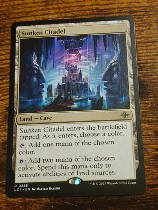 Magic the gathering mtg Sunken Citadel rare card Lost Caverns of ixalan