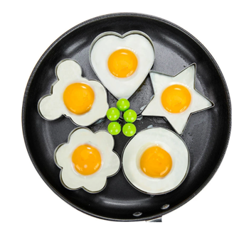 5PCS Stainless Steel Fried Egg Pancake Shaper Omelette Mold Mould Frying Egg Cooking Tools 