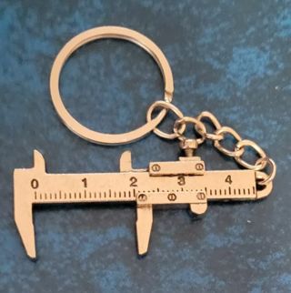 Mini Portable Vernier Caliper Keychain