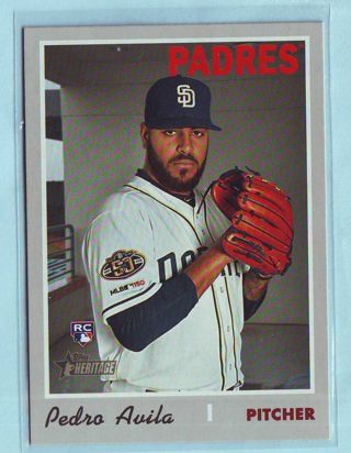 2020 Topps Heritage High Number Pedro Avila ROOKIE Baseball Card # 684 Padres