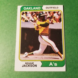 1974 - TOPPS BASEBALL CARD NO. 130 - REGGIE JACKSON - A'S