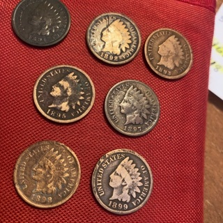 Choose 2 Indian Pennies 1800’S – 125+ Years Old