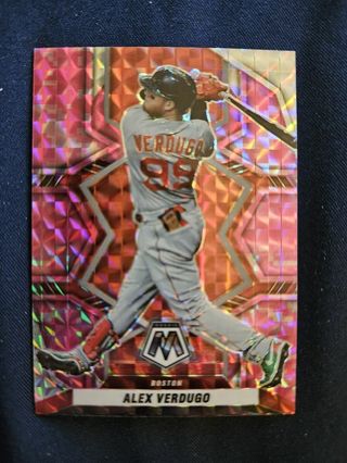 2022 Panini Mosaic Pink Camo Alex Verdugo