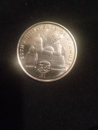 50th anniversary of the Peanuts coin.