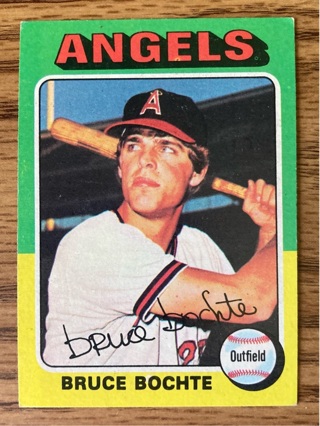 1975 Topps Bruce Bochte baseball card  