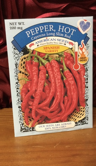 Hot Pepper(cayenne long slim red) Seeds