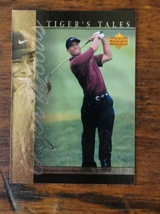 2001 Upper deck Tiger's tales trading card.