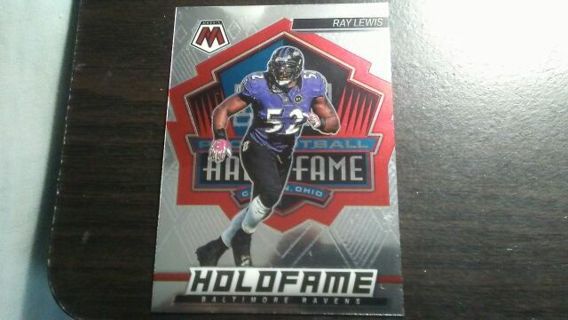 2022 PANINI MOSAIC HOLOFAME RAY LEWIS BALTIMORE RAVENS FOOTBALL CARD# HF-6