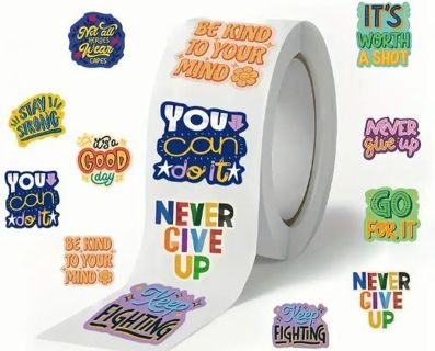 ↗️NEW⭕(10) 1" INSPIRATIONAL SAYINGS STICKERS!!⭕(SET 5 of 5)