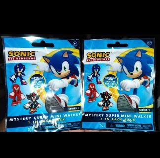 2 Sonic the Hedgehog Series 1 Mystery Super Mini Walker Mystery Figure Packs