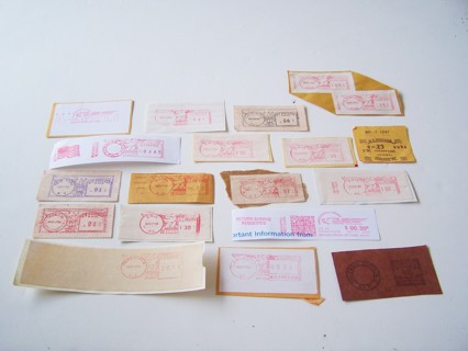 Postage Meter Stamps set of 19