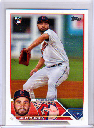 Cody Morris, 2023 Topps ROOKIE Card #507, Cleveland Guardians, (L6)