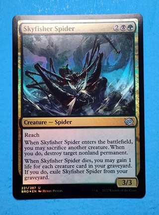 Skyfisher Spider The Brothers War Mtg Magic Gathering Card Creature Foil 