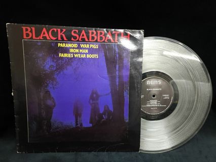 Black Sabbath NEMS Clear Vinyl LP Import Paranoid War Pigs Iron Man EP 12 NEX 01