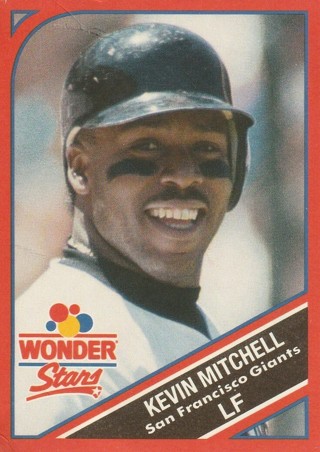 Kevin Mitchell San Francisco Giants 1990 Wonder Bread Wonder Stars Card 7 of 20